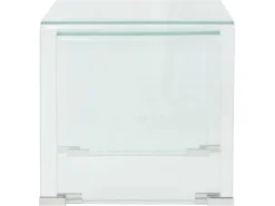 vidaXL Zweiteiliges Satztisch-Set aus gehärtetem Glas Transparent 244191