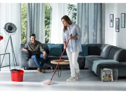 Vileda Wischmopp SuperMocio Microfibre & Power mit Stiel