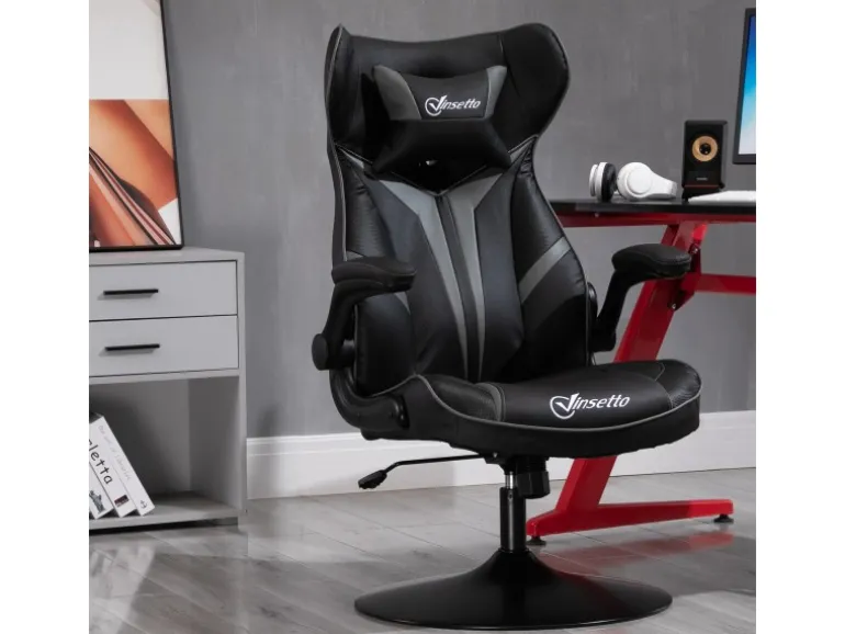 Vinsetto Gaming Stuhl mit Kopfkissen 67 x 70 x 106-112 cm