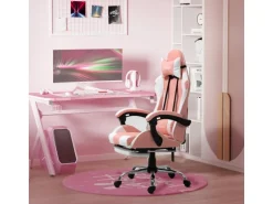 Vinsetto Gamingstuhl mit Kopfstütze 360° Drehbar 64 x 67 x 119-127 cm