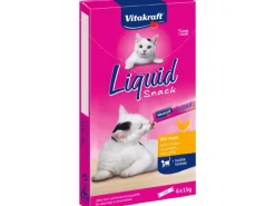 Vitakraft Katzen-Leckerlies Liquid Snack Huhn mit Taurin 6 x 15 g (90 g)