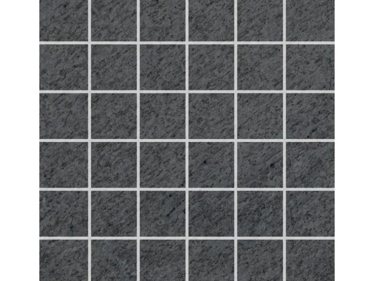 Vitra Mosaikfliese Olympus Feinsteinzeug Anthrazit 30 cm x 30 cm