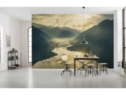 Vlies Fototapete Gold Mountains 400x250 cm