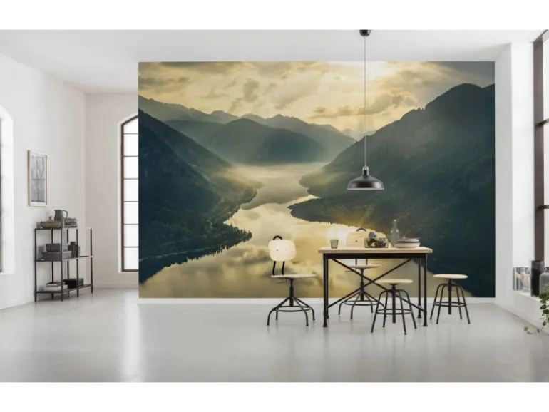 Vlies Fototapete Gold Mountains 400x250 cm