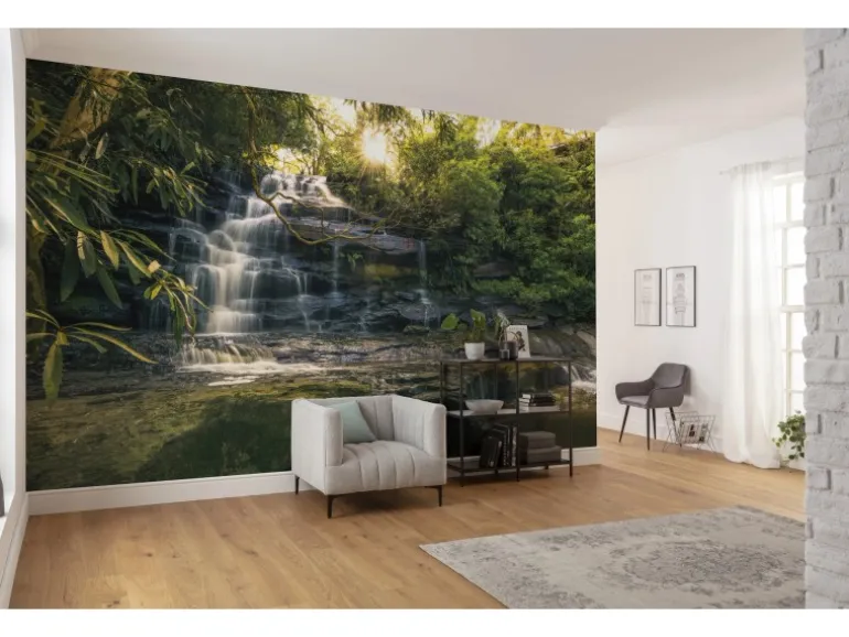 Vlies Fototapete Golden Falls 450x280 cm