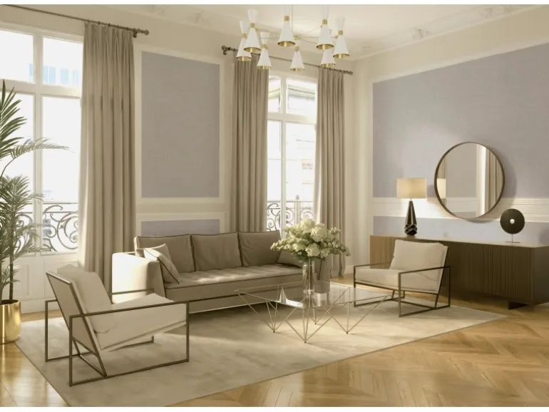 Vliestapete Mustertapete Beige Metallic FSC®