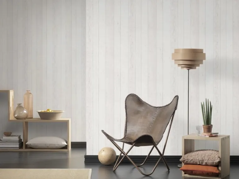 Vliestapete Surfing&Sailing Grau-Weiß FSC®