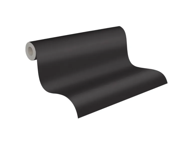 Vliestapete Trendwall 2 Uni Schwarz FSC®