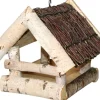 Vogelfutterhäuschen Reisigdach 19 cm x 19 cm