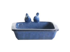 Vogeltränke 30 cm x 30 cm Blau
