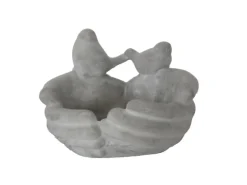 Vogeltränke 15 cm x 16 cm Zementgrau