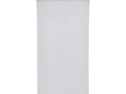 Vorhang mit Ösen 140 cm x 245 cm Hellgrau 2 Stück