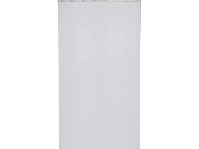Vorhang mit Ösen 140 cm x 245 cm Hellgrau 2 Stück
