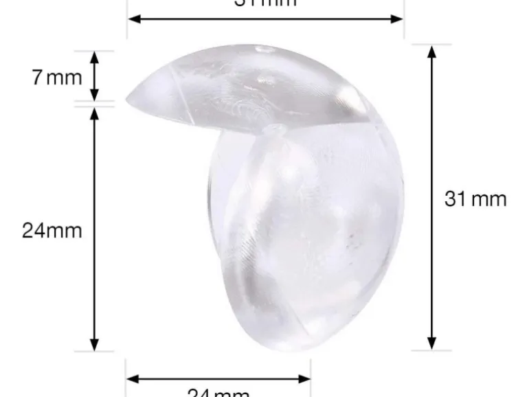Wagner Eckkantenschutz Safe Corner 4-teilig Ø 33 mm Transparent