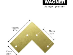 Wagner Möbelbein Hairpin Länge 200 mm Pearl Gold