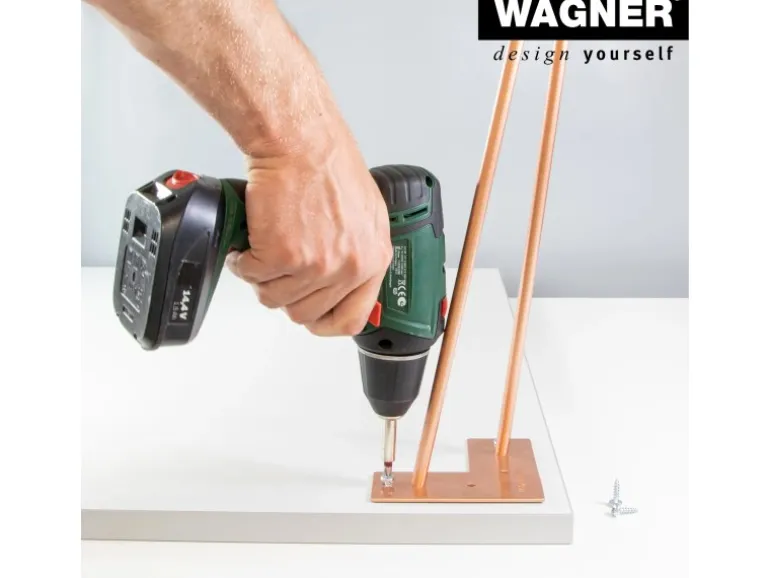Wagner Möbelbein Hairpin Länge 200 mm Light Grey