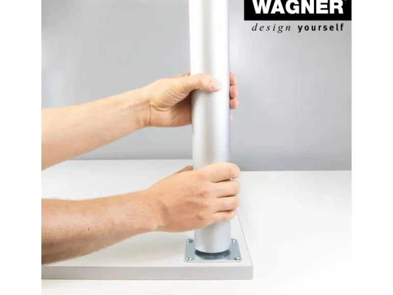Wagner Möbelbein Telescope Ø 5 cm Justierbar 60 cm - 90 cm Alu