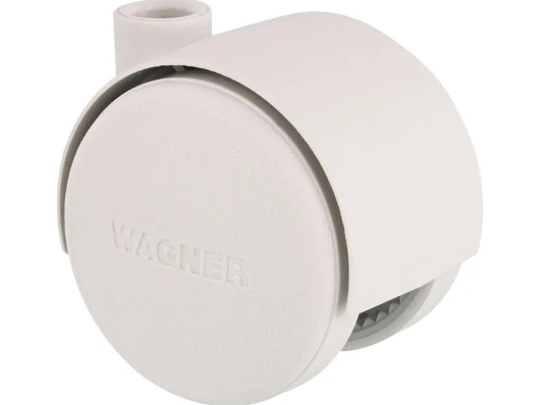 Wagner Möbel-Doppelrolle Ø 4 cm Weiß