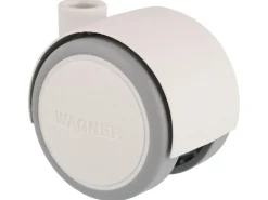 Wagner Möbel-Doppelrolle Soft Ø 4 cm Weiß-Grau