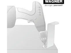 Wagner Möbelfuß 5 cm x 12 cm Schwarz-Matt