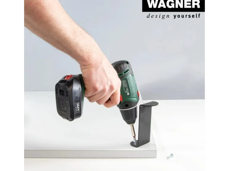 Wagner Möbelfuß 5 cm x 12 cm Schwarz-Matt