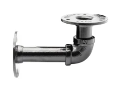 Wagner Regalträger Industrial Pipe Ø 3,25 cm x 12 cm Schwarz