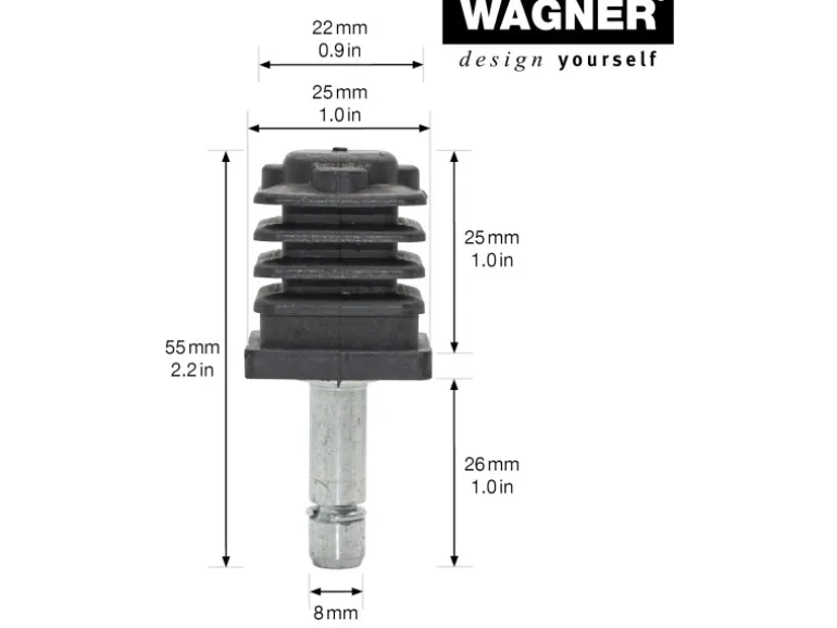 Wagner Stift & Vierkanthülse 2 Stück