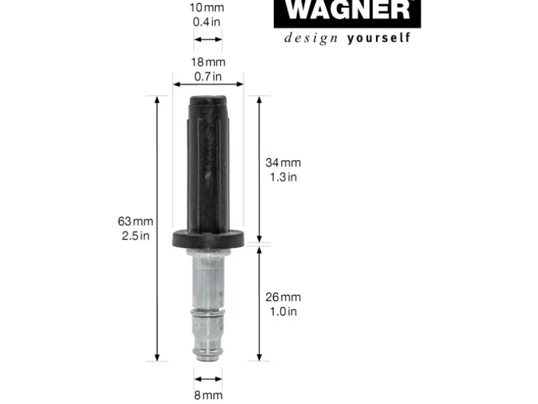 Wagner Teewagenstift & Hülse 10 mm SV Verpackung Mix 70 % 2 Stück