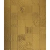 WALLFACE 13926 COLLAGE Luxus Leder Wand-Paneel Verkleidung Tapete Gold 2600 mm x 1000 mm x 3,5 mm 2,60 m2 Gold