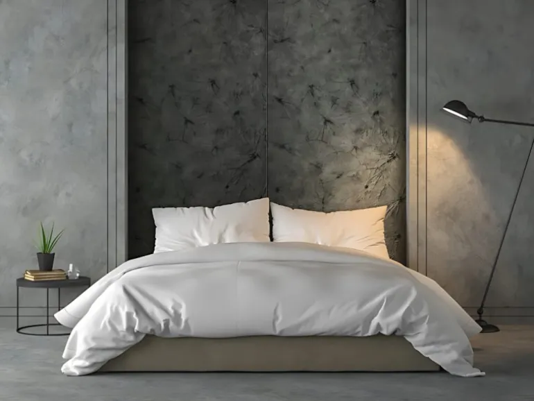 WALLFACE 24963 LOTUS CLASSY Black Wandverkleidung mit Natur Dekor Seidenmatt Anthrazit 2,6 m2 2600 x 1000 x 3,43 Anthrazit