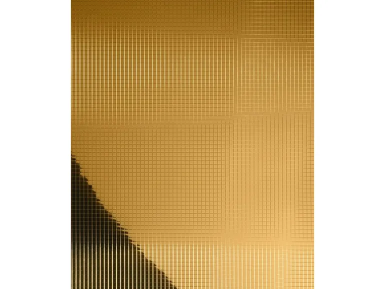 WALLFACE 27374 M-Style Platte Wand-paneel Mosaik Spiegel Deko glanz Gold 980 mm x 980 mm x 1,2 mm 0,96 m2 Gold