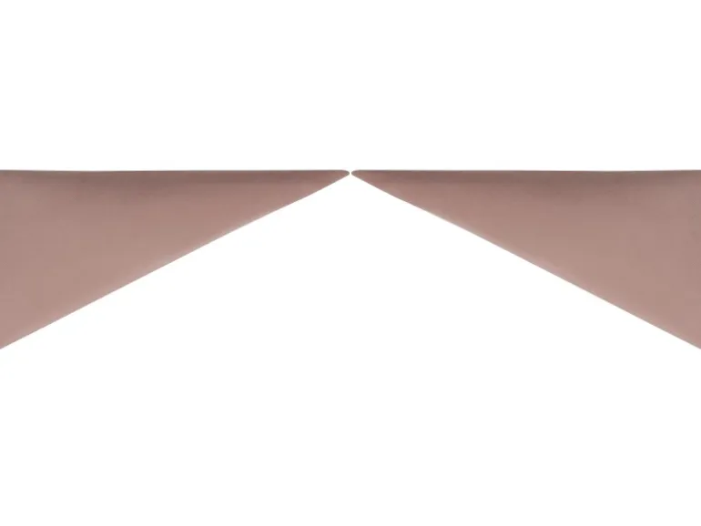 Wandkissen Dreieck 15 cm x 30 cm Rosa Samt