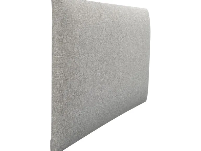 Wandkissen Rechteck 60 cm x 30 cm Hellgrau Struktur