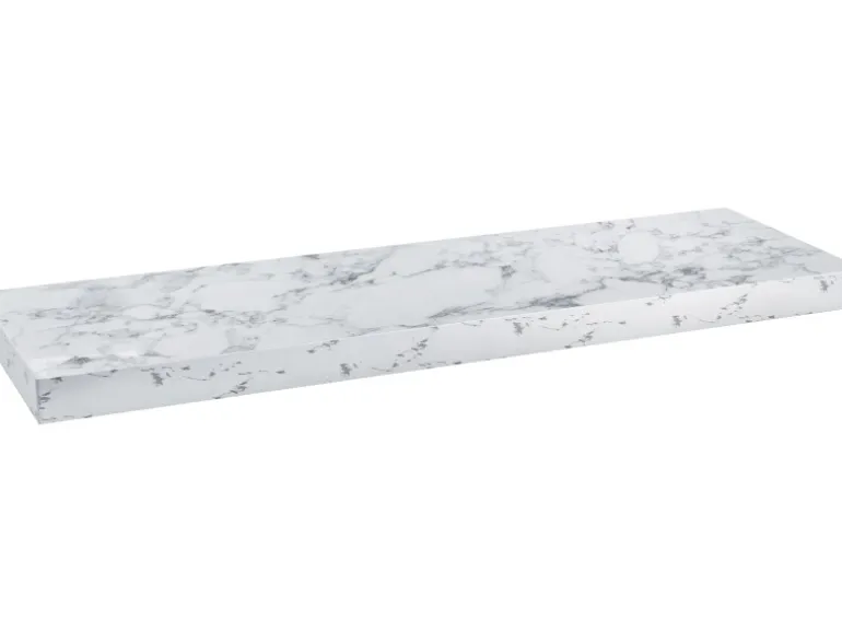 Wandregal Carlton 80 cm x 24 cm x 3,8 cm Weiß