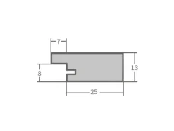 WANDStyle Bilderrahmen H750 aus Massivholz in Blau 40 x 60 cm im Stil Landhaus