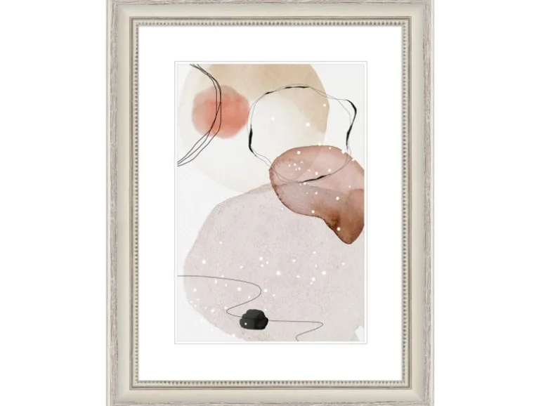 WANDStyle Bilderrahmen H390 aus Massivholz in Creme 40 x 60 cm im Stil Landhaus