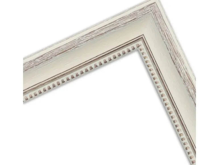 WANDStyle Bilderrahmen H390 aus Massivholz in Creme 40 x 60 cm im Stil Landhaus