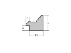 WANDStyle Bilderrahmen H182 aus Massivholz in Braun 10 x 15 cm im Stil Antik