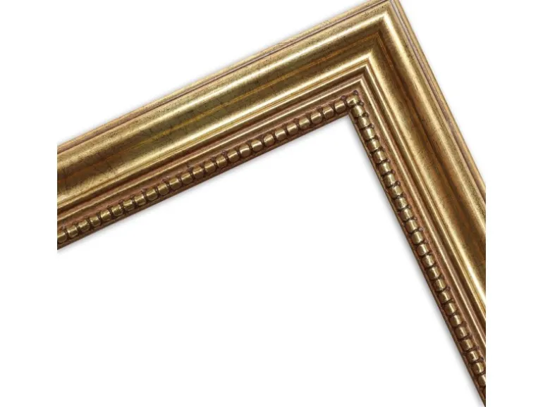 WANDStyle Bilderrahmen H450 aus Massivholz in Gold 30 x 40 cm im Stil Antik