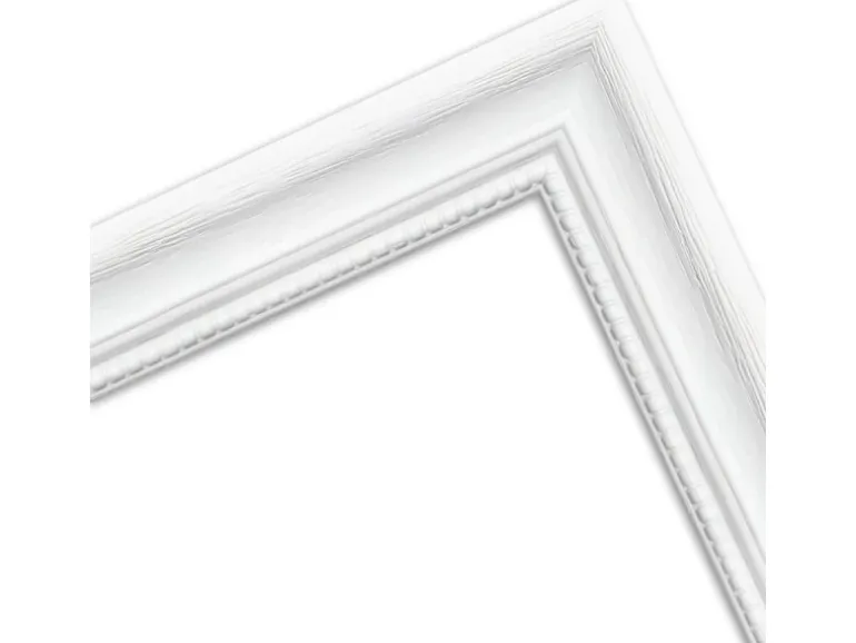 WANDStyle Bilderrahmen H390 aus Massivholz in Weiß gemasert 13 x 18 cm im Stil Landhaus