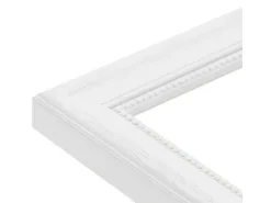 WANDStyle Bilderrahmen H390 aus Massivholz in Weiß gemasert 13 x 18 cm im Stil Landhaus