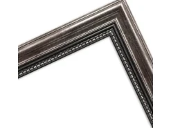 WANDStyle Bilderrahmen H450 aus Massivholz in Metall-Optik 30 x 40 cm im Stil Antik
