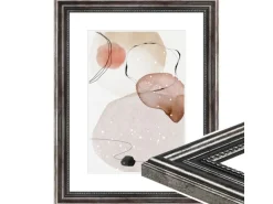 WANDStyle Bilderrahmen H450 aus Massivholz in Metall-Optik 30 x 40 cm im Stil Antik