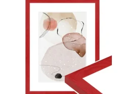 WANDStyle Bilderrahmen H300 aus Massivholz in Rot 10 x 10 cm im Stil Modern