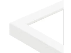 WANDStyle Bilderrahmen H950 aus Massivholz in Weiß gemasert 40 x 50 cm im Stil Modern