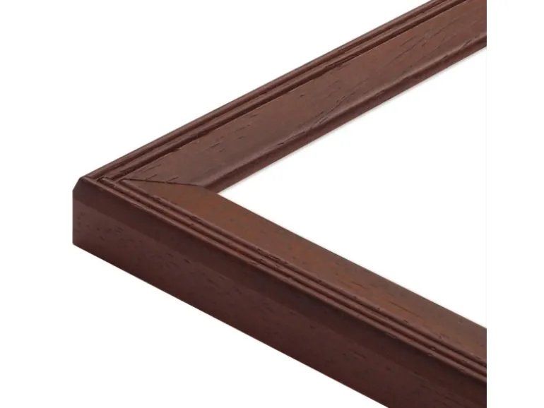 WANDStyle Bilderrahmen H320 aus Massivholz in Nussbaum-Optik 15 x 20 cm im Stil Klassisch