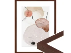 WANDStyle Bilderrahmen H950 aus Massivholz in Nussbaum-Optik 10 x 15 cm im Stil Modern