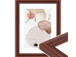 WANDStyle Bilderrahmen H390 aus Massivholz in Braun 40 x 60 cm im Stil Landhaus