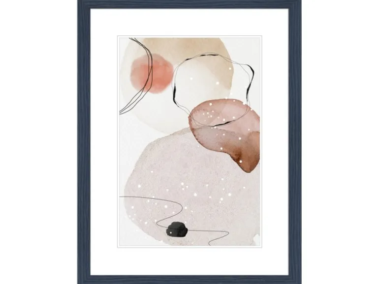 WANDStyle Bilderrahmen H300 aus Massivholz in Dunkelblau 15 x 21 cm im Stil Modern