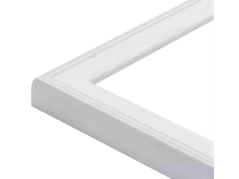 WANDStyle Bilderrahmen H320 aus Massivholz in Weiß 20 x 20 cm im Stil Klassisch